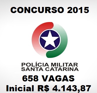 Concurso Polícia Militar de SC 2015-Inscrições abertas